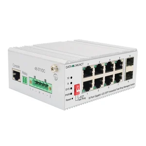 8-Port Gigabit +2G SFP Industrial Fast Ring Managed Switch